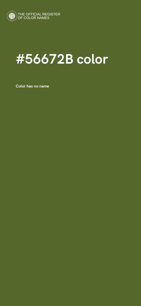 #56672B color image