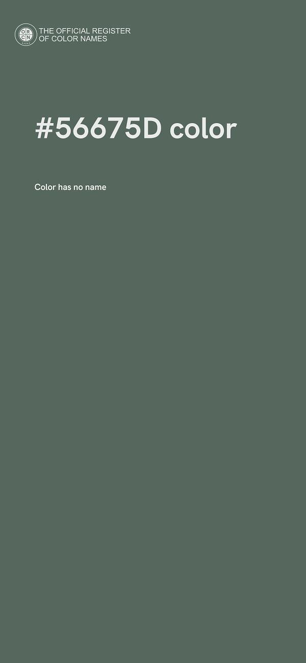 #56675D color image