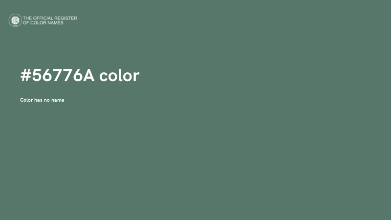 #56776A color image