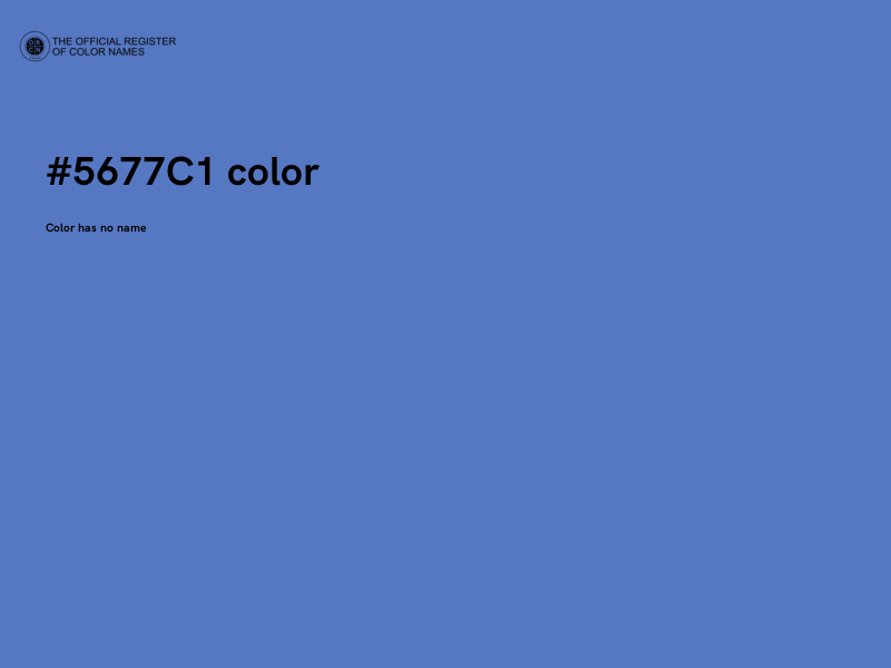 #5677C1 color image