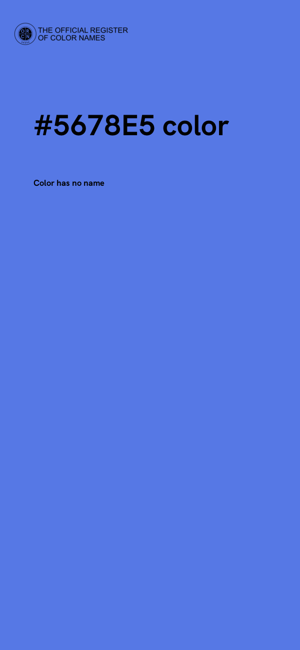 #5678E5 color image