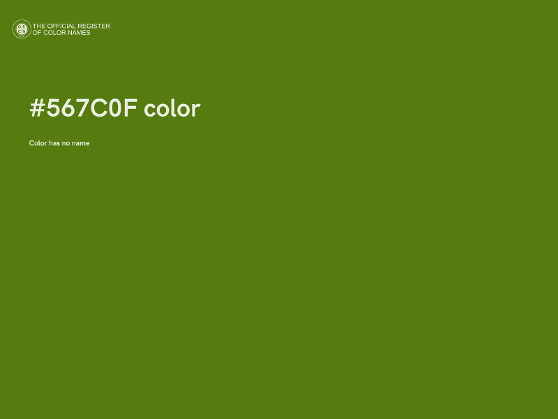 #567C0F color image