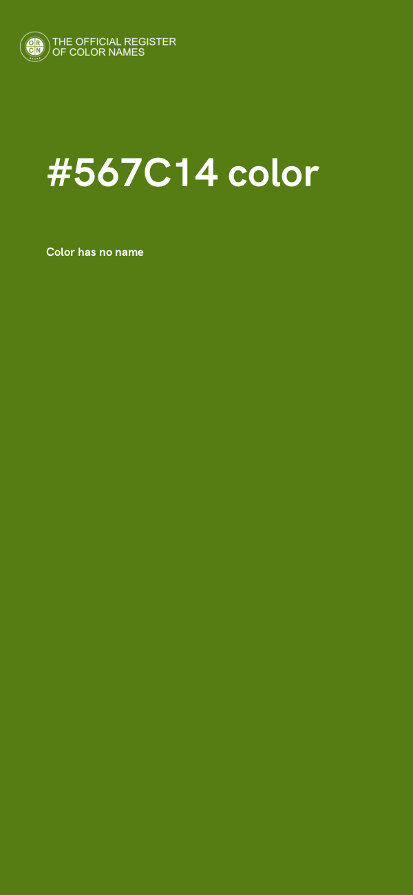 #567C14 color image