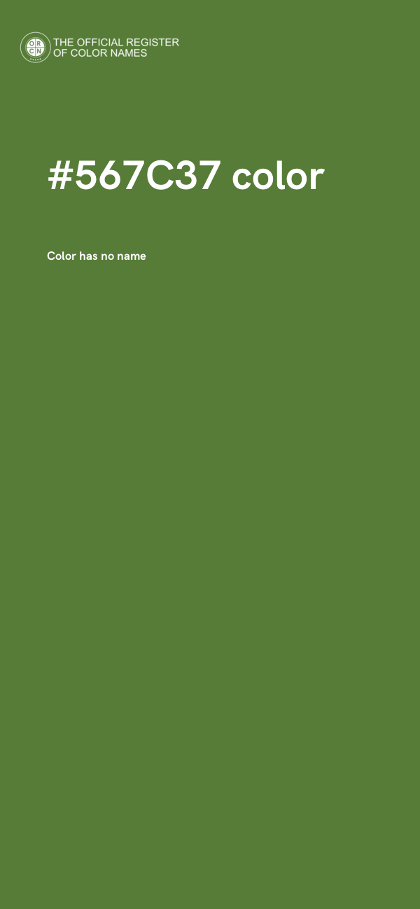 #567C37 color image