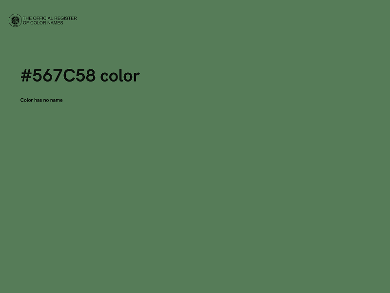 #567C58 color image
