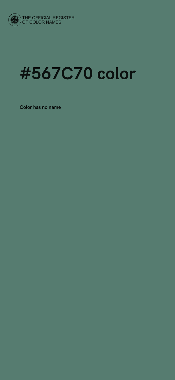 #567C70 color image