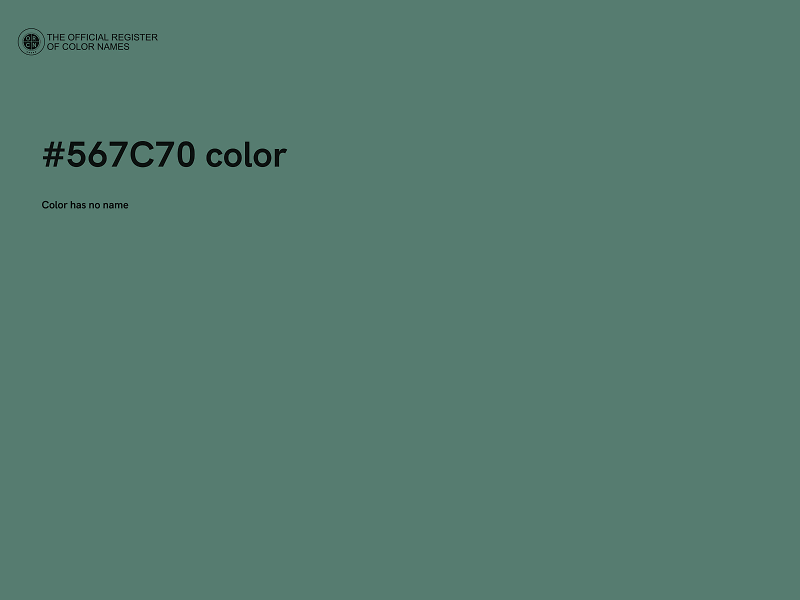 #567C70 color image