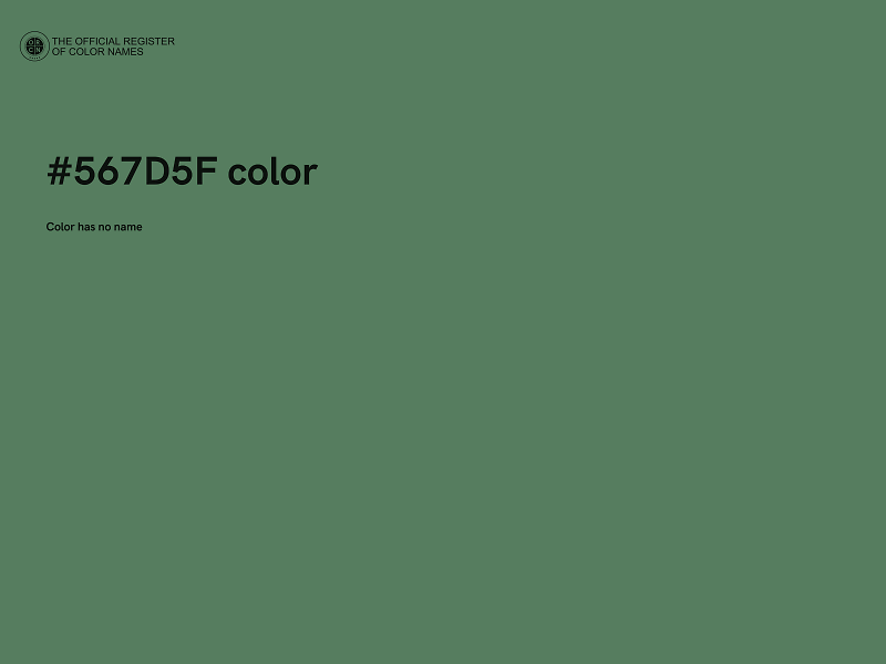#567D5F color image