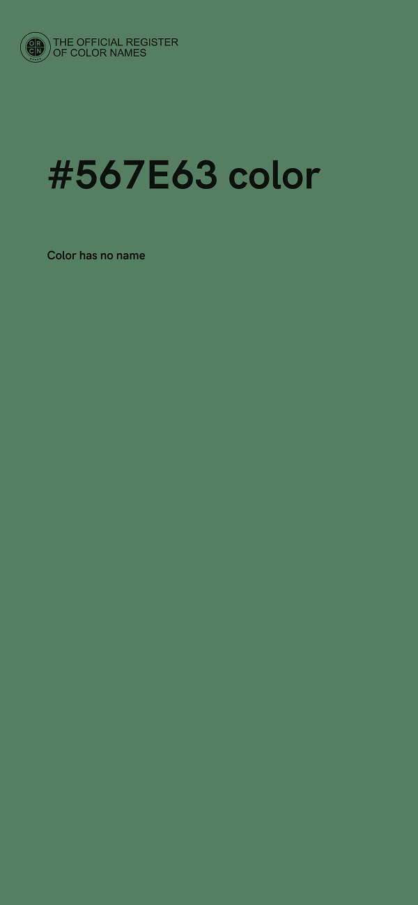 #567E63 color image