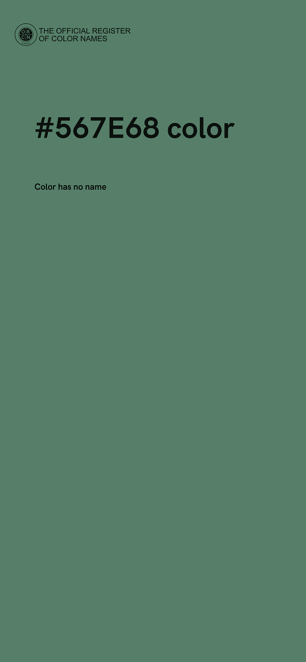 #567E68 color image