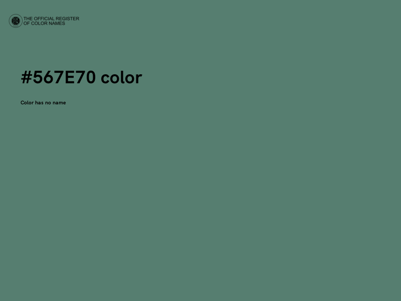 #567E70 color image