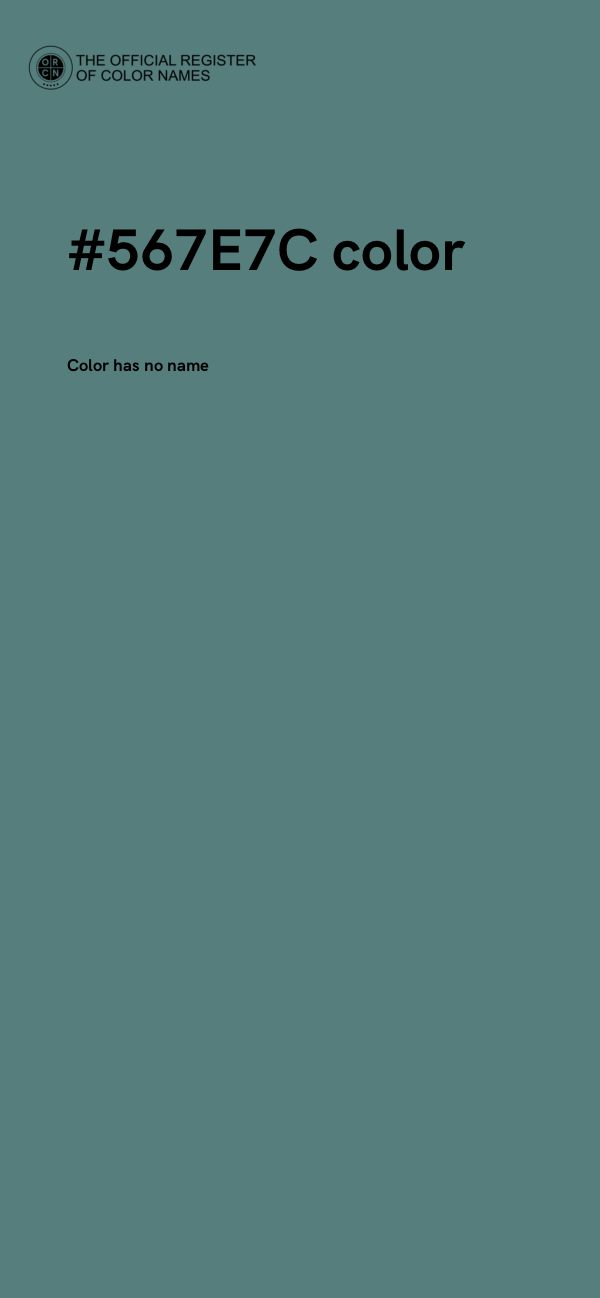 #567E7C color image