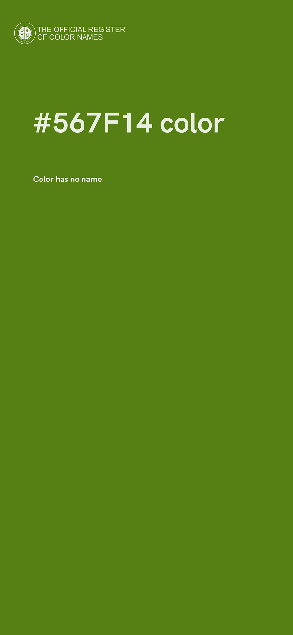 #567F14 color image