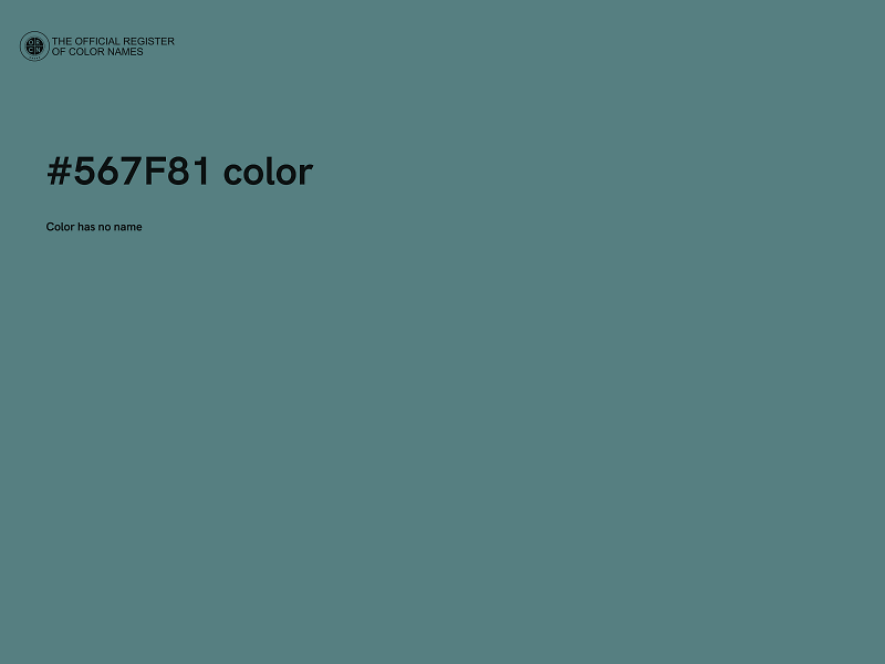 #567F81 color image