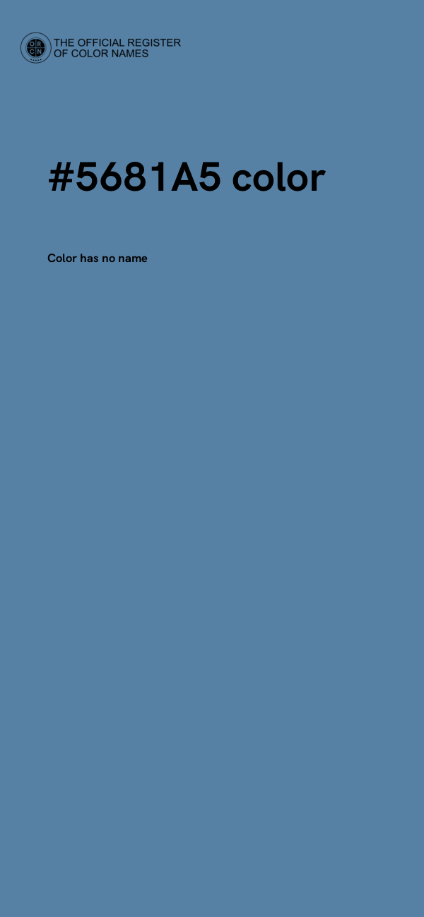 #5681A5 color image
