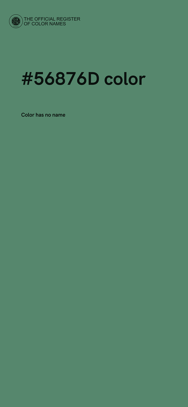 #56876D color image