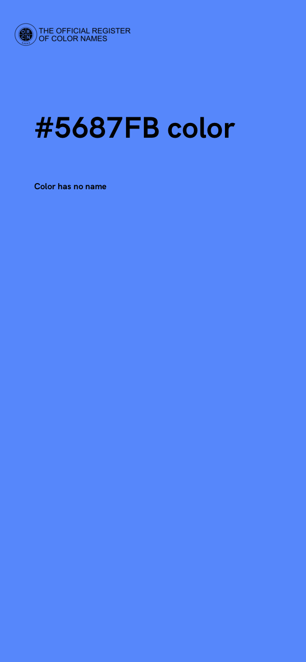 #5687FB color image