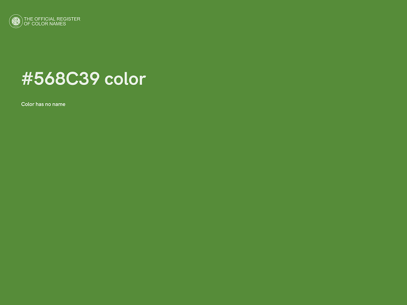 #568C39 color image