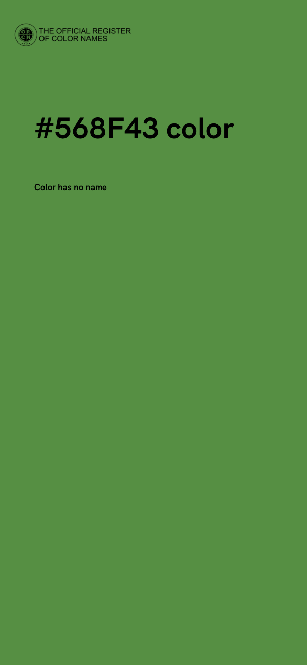 #568F43 color image