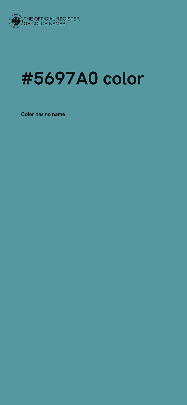 #5697A0 color image