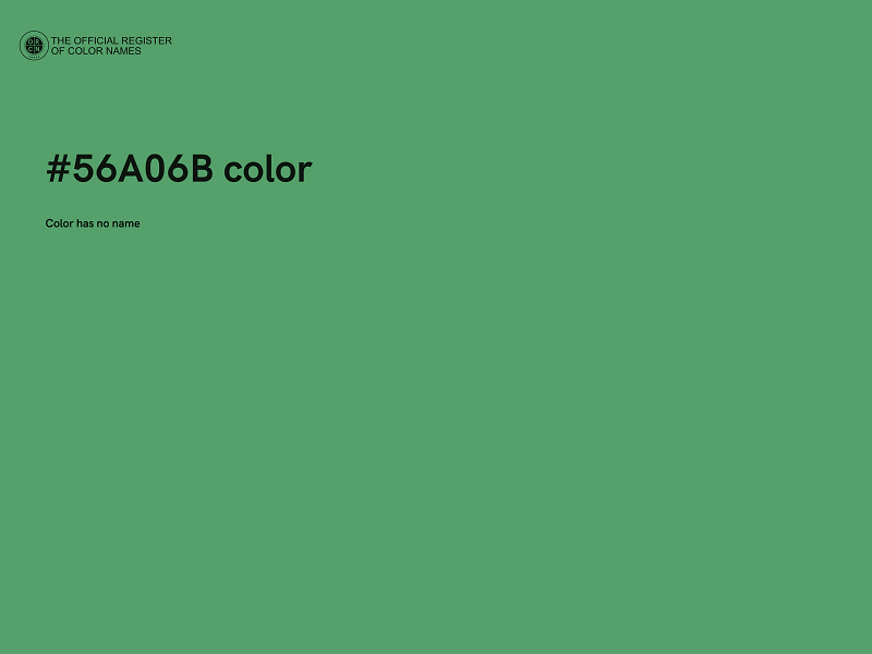 #56A06B color image