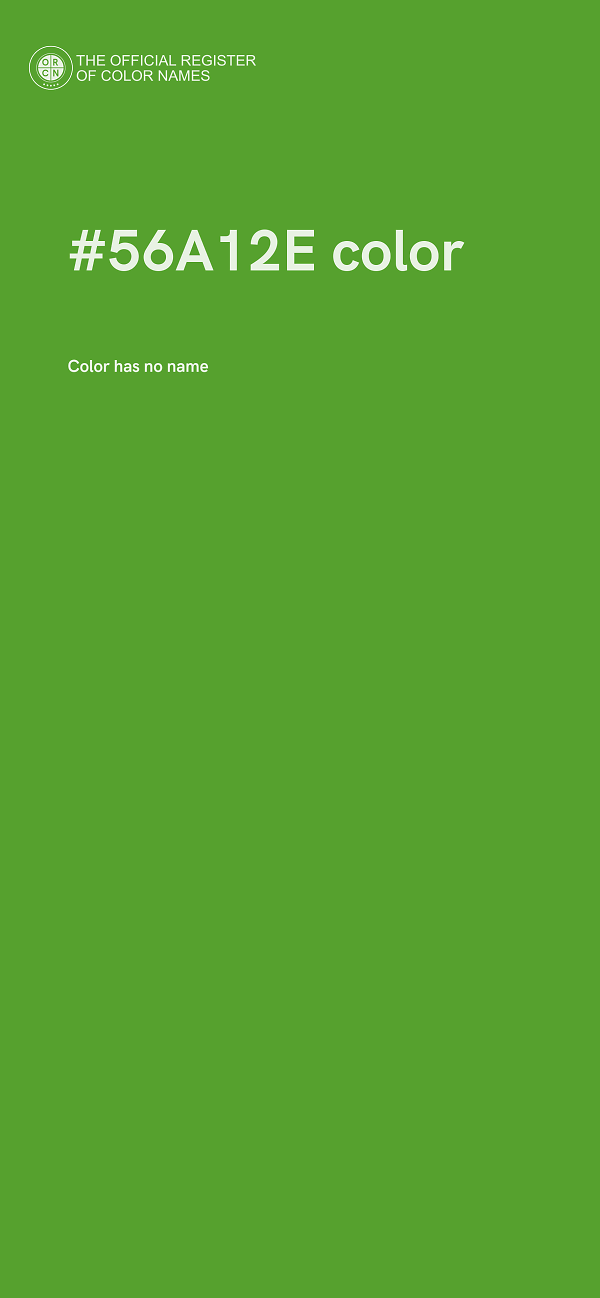 #56A12E color image
