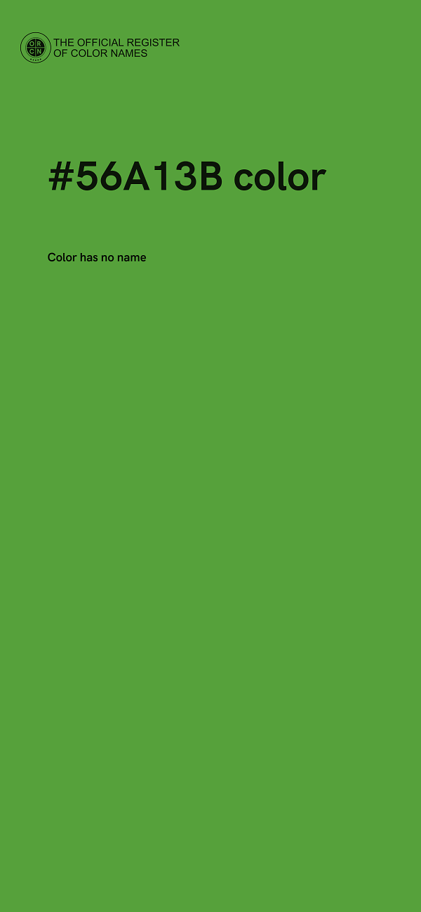 #56A13B color image