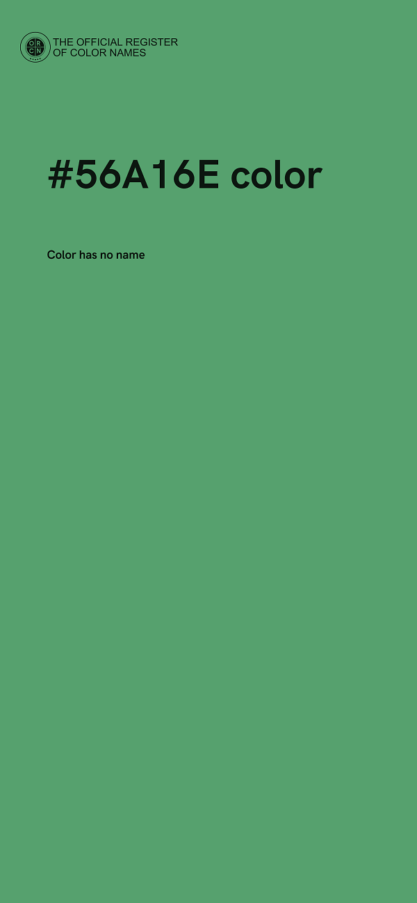 #56A16E color image
