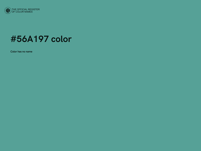 #56A197 color image