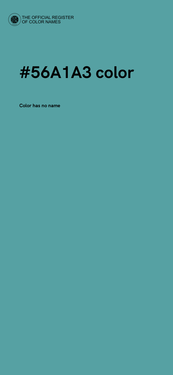 #56A1A3 color image