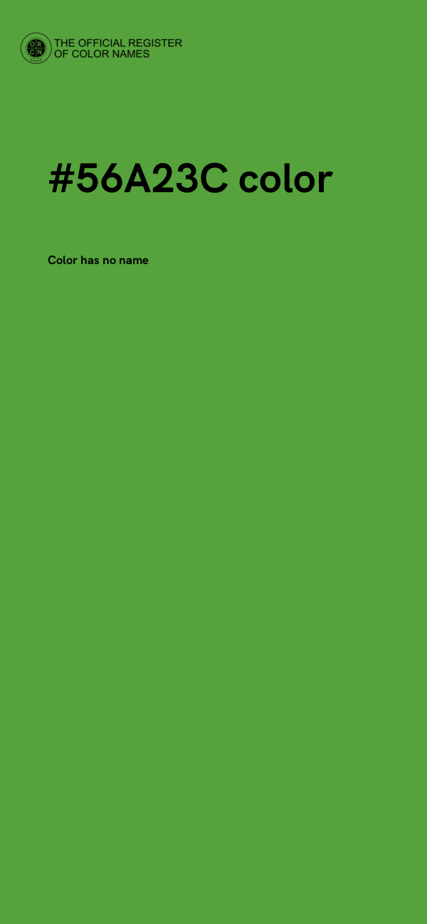 #56A23C color image