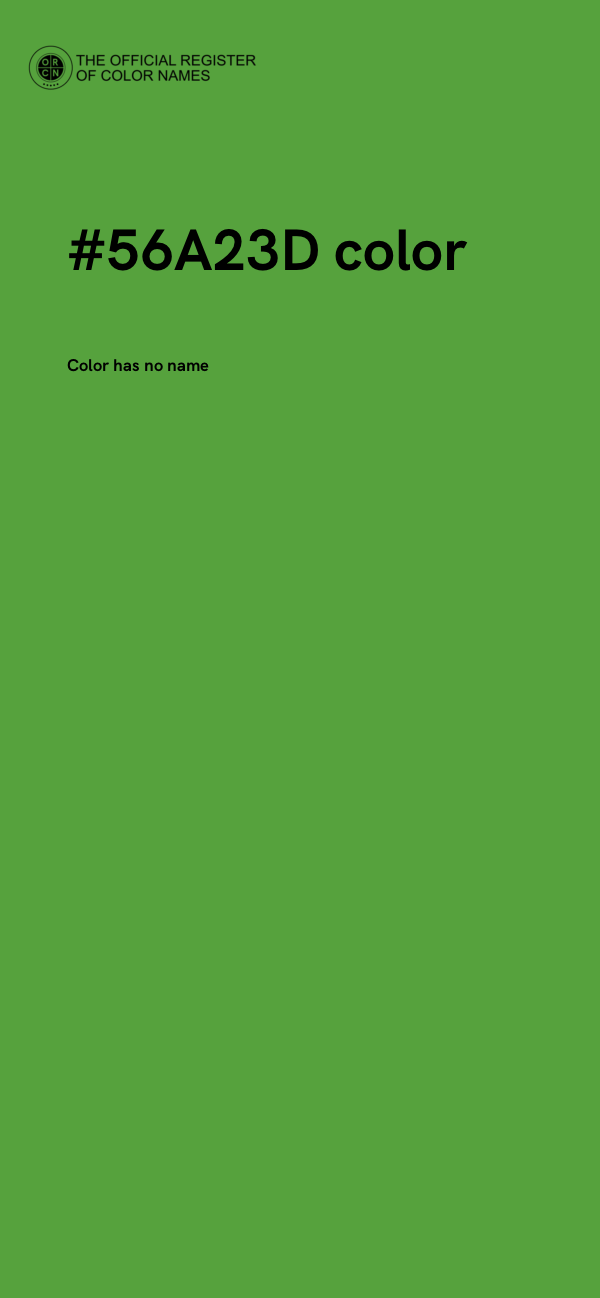 #56A23D color image
