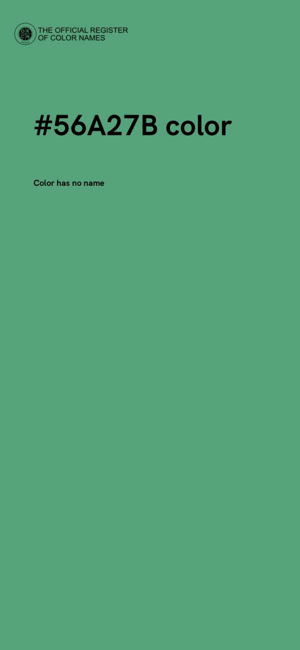 #56A27B color image