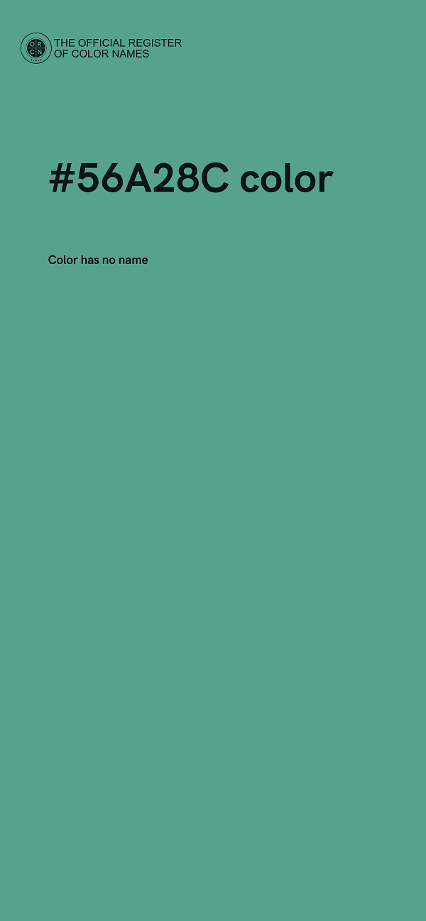 #56A28C color image