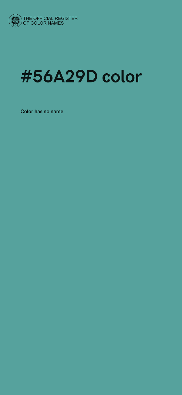 #56A29D color image