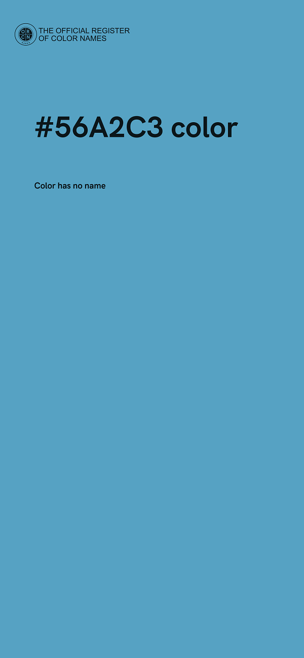 #56A2C3 color image