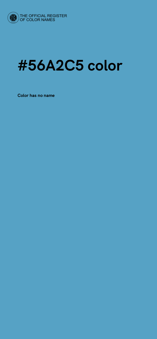 #56A2C5 color image
