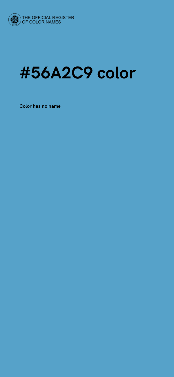 #56A2C9 color image