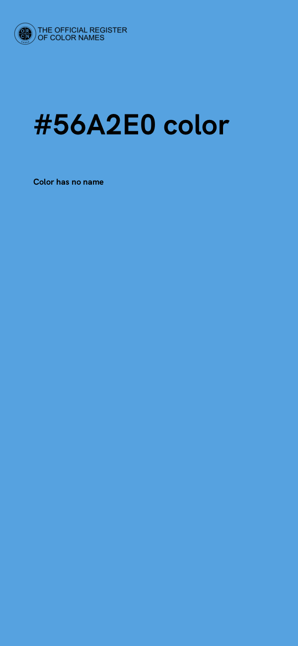 #56A2E0 color image