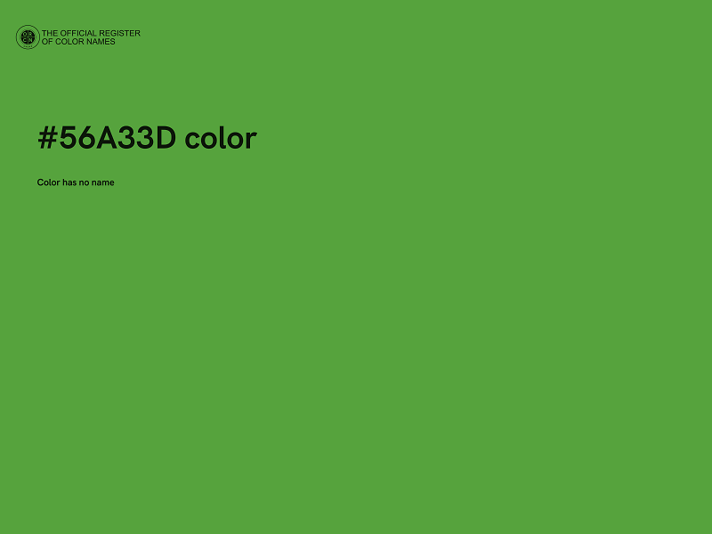 #56A33D color image