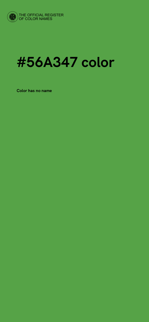 #56A347 color image
