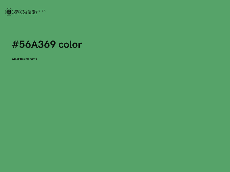 #56A369 color image