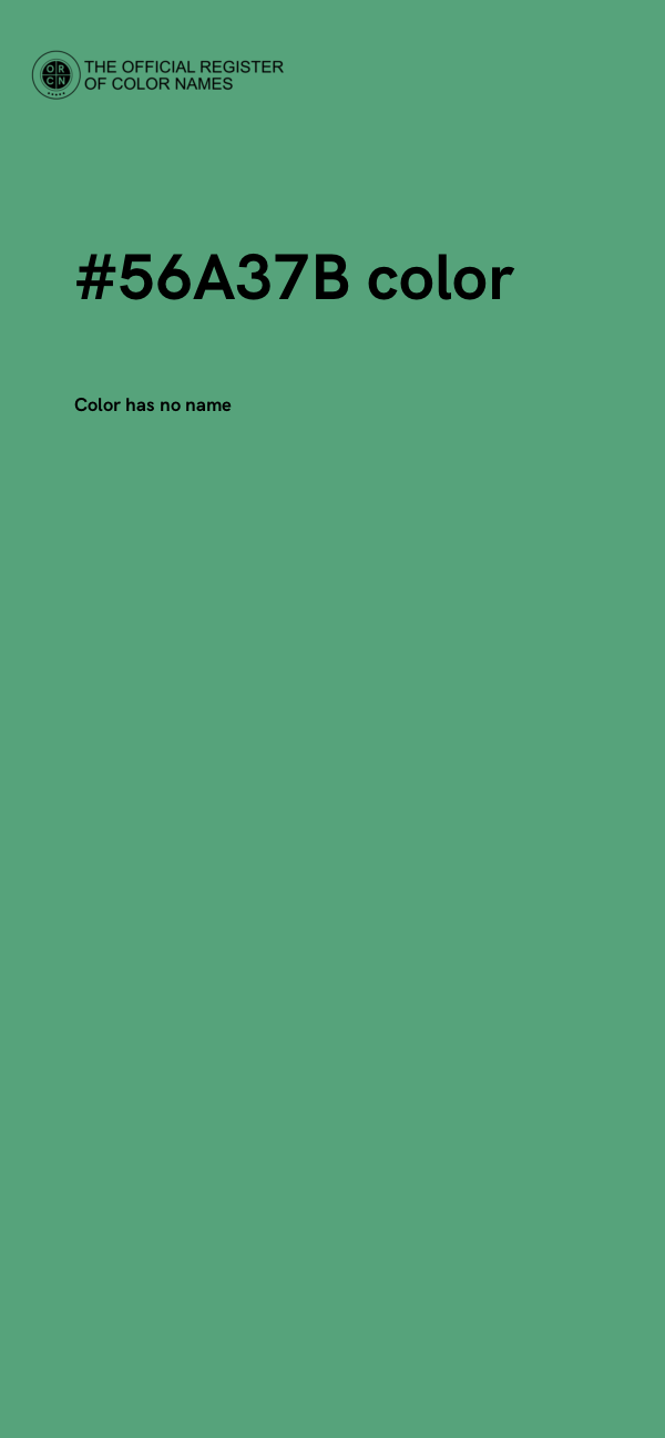 #56A37B color image
