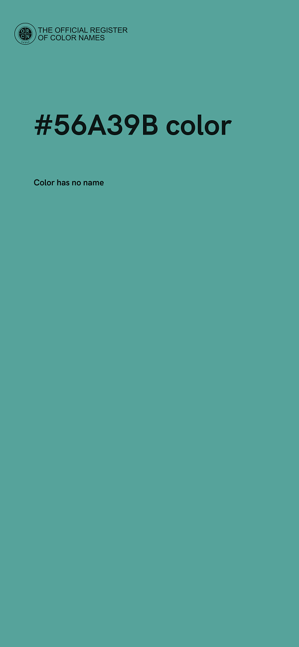 #56A39B color image