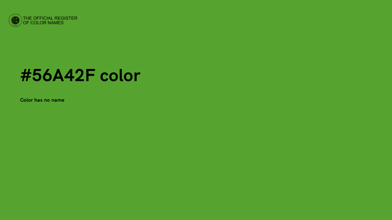#56A42F color image