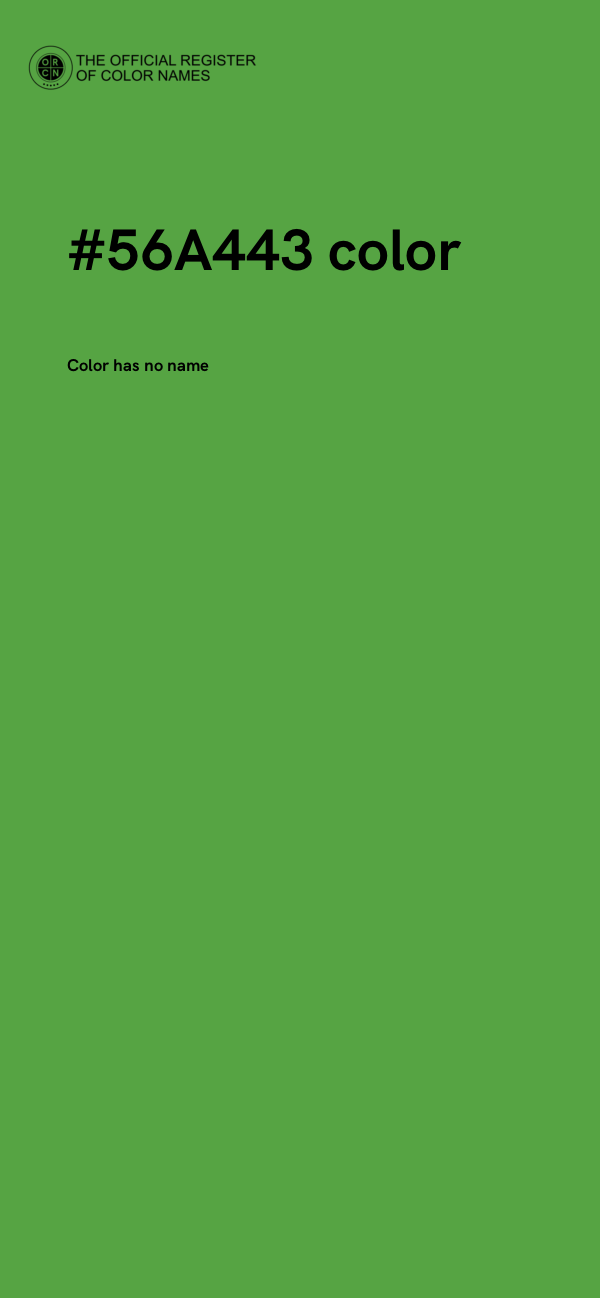 #56A443 color image
