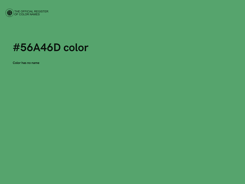 #56A46D color image