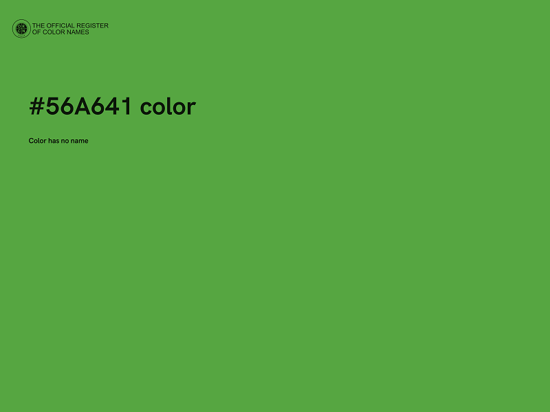 #56A641 color image