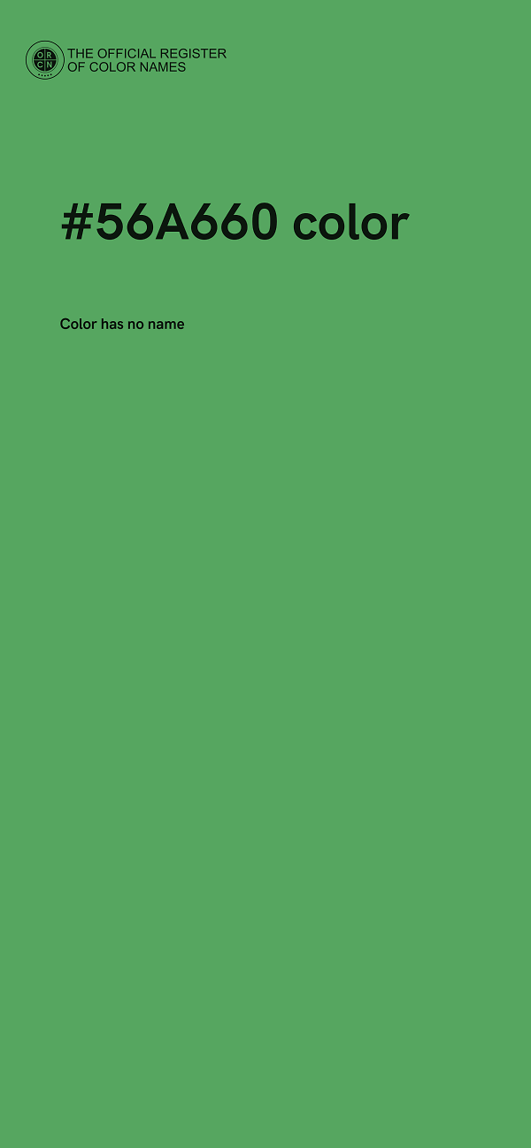 #56A660 color image