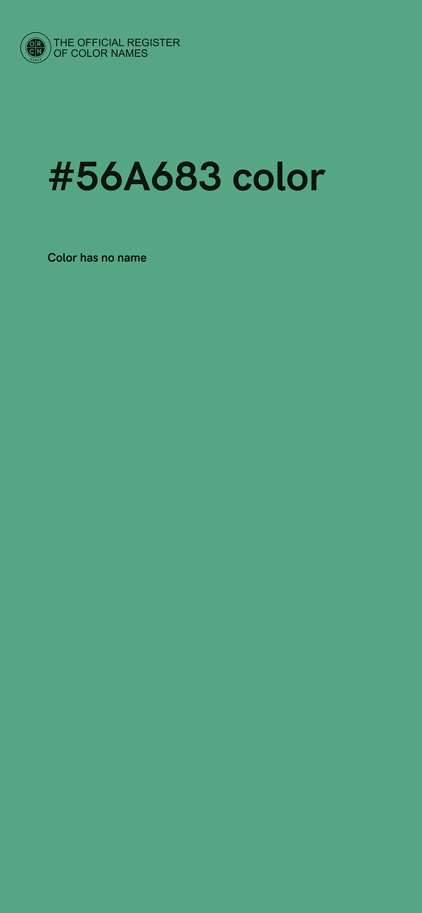 #56A683 color image
